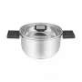 Resto Kitchenware Anser okrúhly hrniec 2,5 l, čierny, nehrdzavejúca oceľ