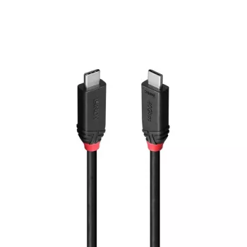 Lindy 1m USB4 240W Type-C kábel, Black Line, 1 m, USB C, USB C, USB4 Gen 3x2, 40 Gbit/s, čierna