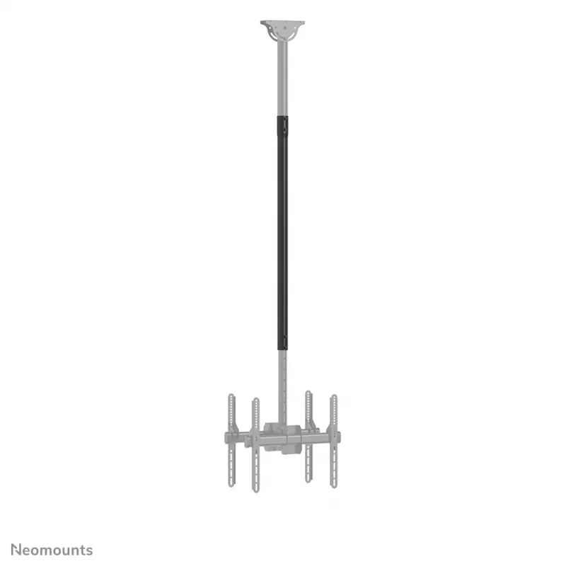 Neomounts NS-EP100 čierna predlžovacia tyč TV stropný držiak - V 107,5 cm