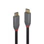 Lindy 1m USB 3.2 Type-C na C kábel, 20Gbps, 5A, PD, Anthra Line