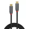 Lindy 1m USB 3.2 Type-C na C kábel, 20Gbps, 5A, PD, Anthra Line