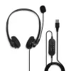 Headset Lindy USB Type-A káblový headset s inline ovládaním