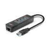 USB hub a Gigabit Ethernet konvertor Lindy 43176