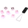 HyperX Rubber Keycaps sada klávesnicových krytiek herné príslušenstvo ružová US rozloženie pre HyperX a spínače typu Cherry MX
