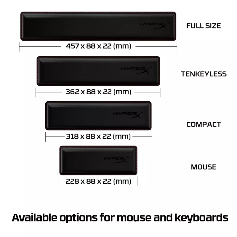 HyperX podložka pod zápästie – klávesnica – Tenkeyless