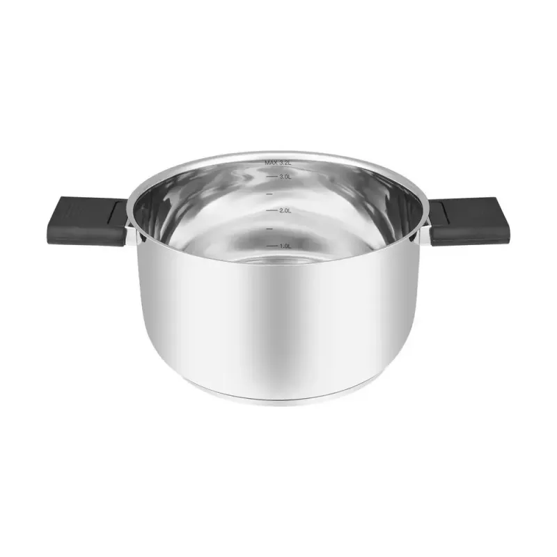 Resto Kitchenware Anser 3,2 L okrúhly čierny nerez