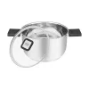Resto Kitchenware Anser 3,2 L okrúhly čierny nerez