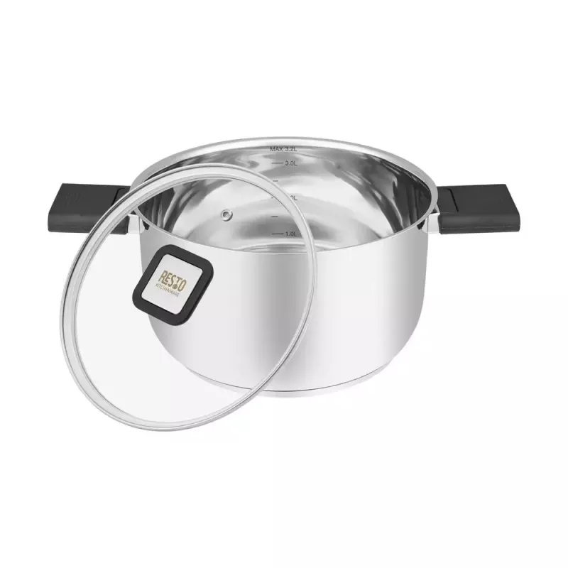 Resto Kitchenware Anser 3,2 L okrúhly čierny nerez