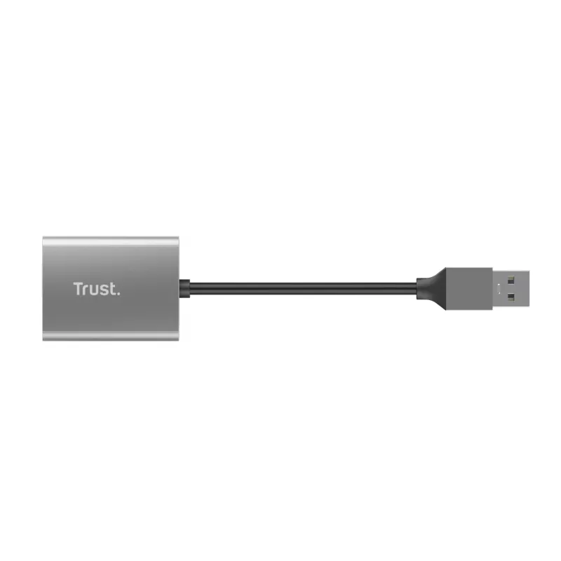Trust Dalyx 24135 čítačka kariet, USB 3.2 Gen 1, microSD/SD/SDHC/SDXC, strieborná