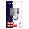 Trust Dalyx 24135 čítačka kariet, USB 3.2 Gen 1, microSD/SD/SDHC/SDXC, strieborná