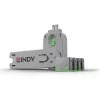 Blokátor portov Lindy USB Port Blocker balenie 4 ks farebné označenie zelená