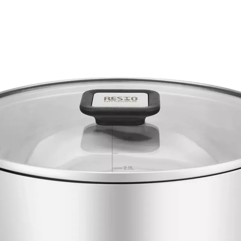 Resto Kitchenware Anser 4,4 L okrúhly čierny nerez