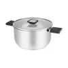 Resto Kitchenware Anser 4,4 L okrúhly čierny nerez