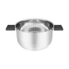 Resto Kitchenware Anser 4,4 L okrúhly čierny nerez