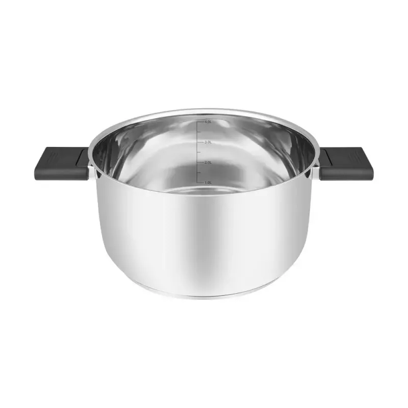 Resto Kitchenware Anser 4,4 L okrúhly čierny nerez