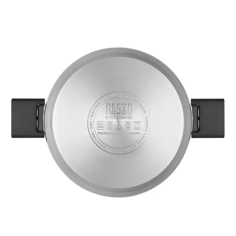Resto Kitchenware Anser 4,4 L okrúhly čierny nerez
