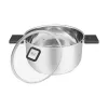 Resto Kitchenware Anser 4,4 L okrúhly čierny nerez