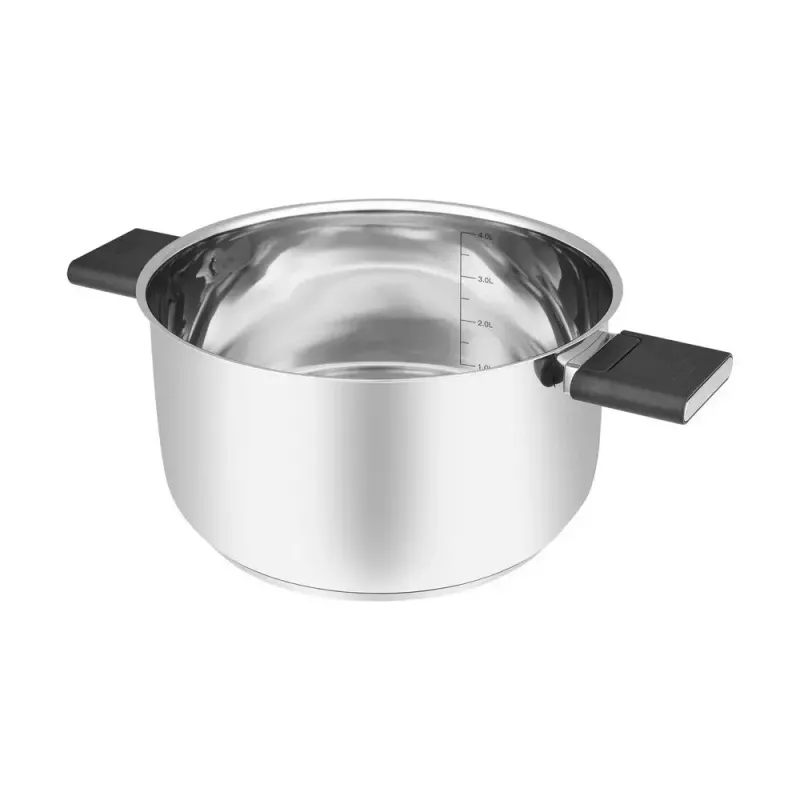 Resto Kitchenware Anser 4,4 L okrúhly čierny nerez