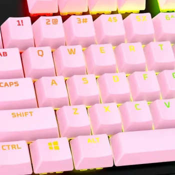 HyperX úplná sada klávesových krytiek - PBT (ružová)