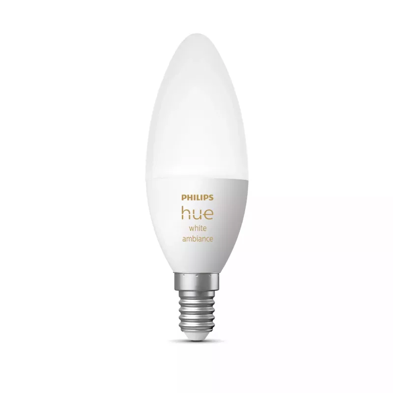 Inteligentná žiarovka Philips Hue White ambience Candle E14, 5,2 W, Bluetooth/Zigbee, pätica E14
