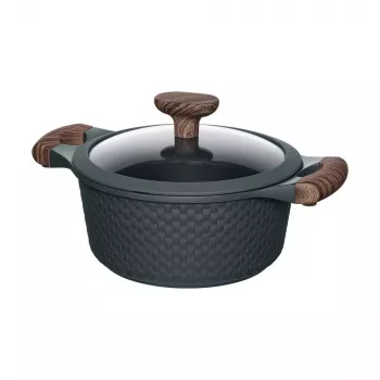 Resto Kitchenware Ran 2,4 L okrúhla čierna drevo
