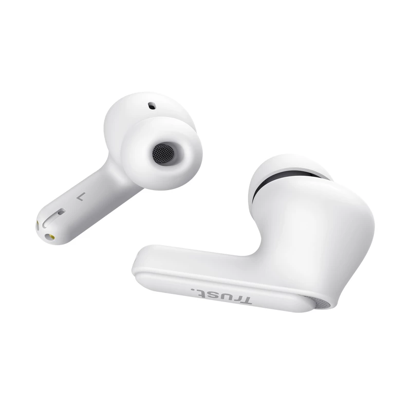 Trust Yavi Headset True Wireless Stereo (TWS) In-Ear hovory/hudba USB Type-C Bluetooth biela