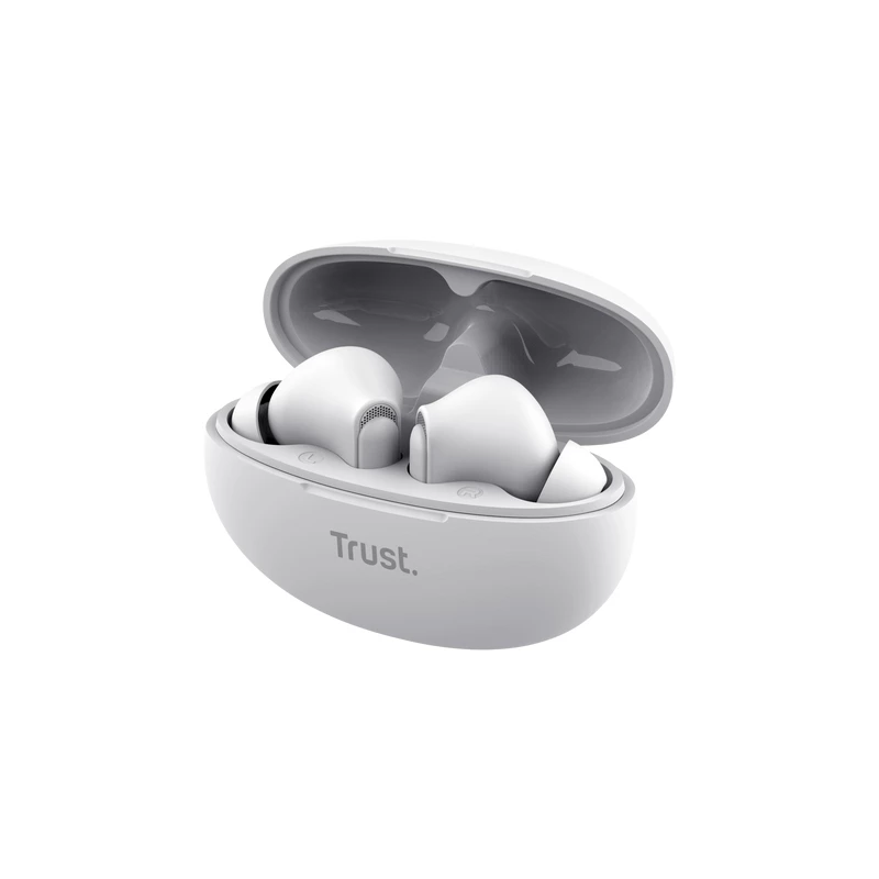 Trust Yavi Headset True Wireless Stereo (TWS) In-Ear hovory/hudba USB Type-C Bluetooth biela