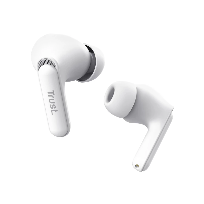 Trust Yavi Headset True Wireless Stereo (TWS) In-Ear hovory/hudba USB Type-C Bluetooth biela