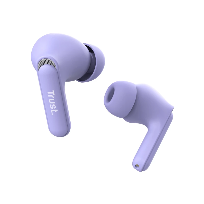 Trust Yavi 25297 slúchadlá do uší Bluetooth s ENC, fialové