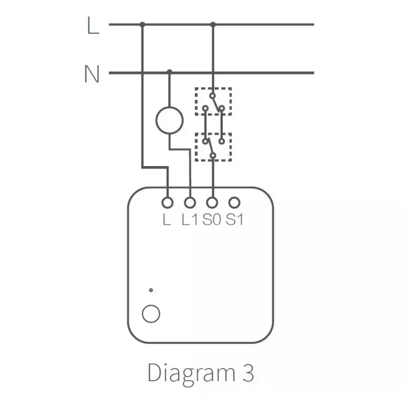 AQARA Smart Home Single Switch modul T1, bez neutrálneho vodiča (SSM-U02)