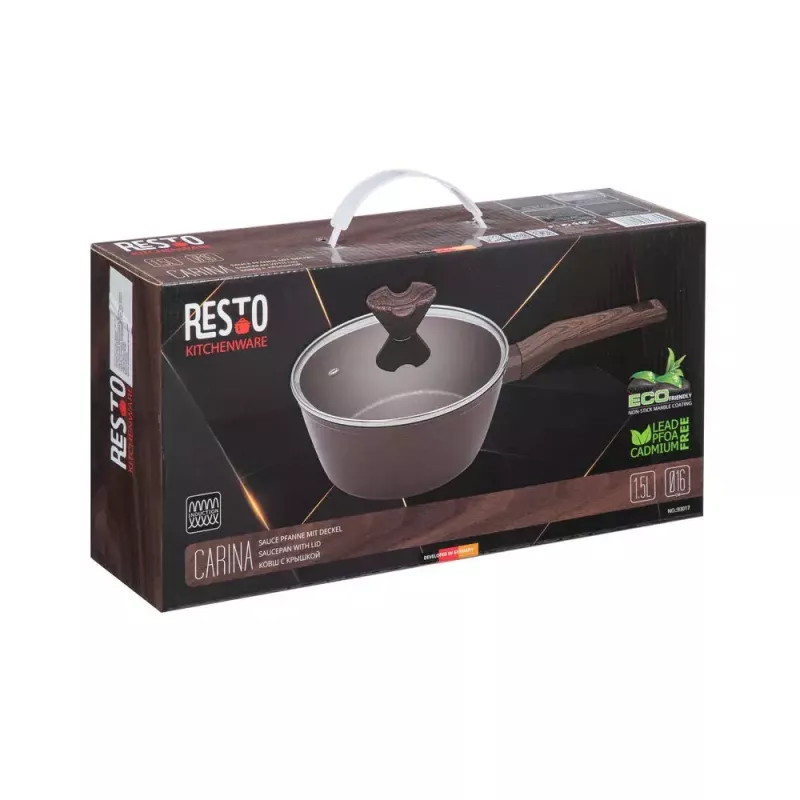 Hrniec Resto Kitchenware 93017 1,5 L okrúhly tmavohnedý
