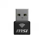 USB adaptér MSI AX1800 Nano WiFi USB 2.0 čierny