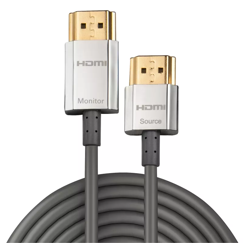 Lindy 3m CROMO tenký High Speed HDMI kábel s Ethernetom, 3 m, HDMI Type-A (štandard), HDMI Type-A (štandard), 3D, 10,2 Gbit/s, sivá