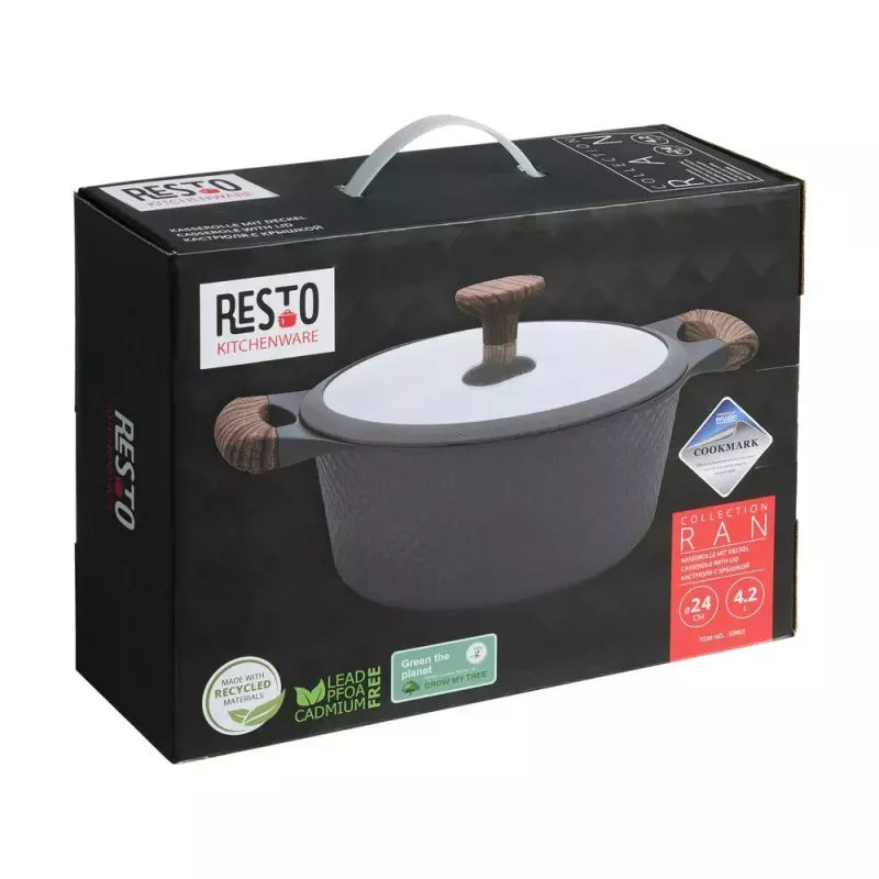 Resto Kitchenware Ran hrniec 4,2 l, okrúhly, béžový, drevo
