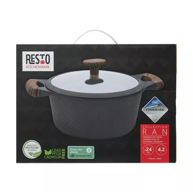 Resto Kitchenware Ran hrniec 4,2 l, okrúhly, béžový, drevo