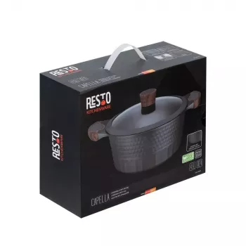 Resto Kitchenware Capella 4,6 L okrúhle čierne drevo