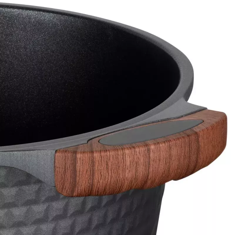 Resto Kitchenware Capella 4,6 L okrúhle čierne drevo