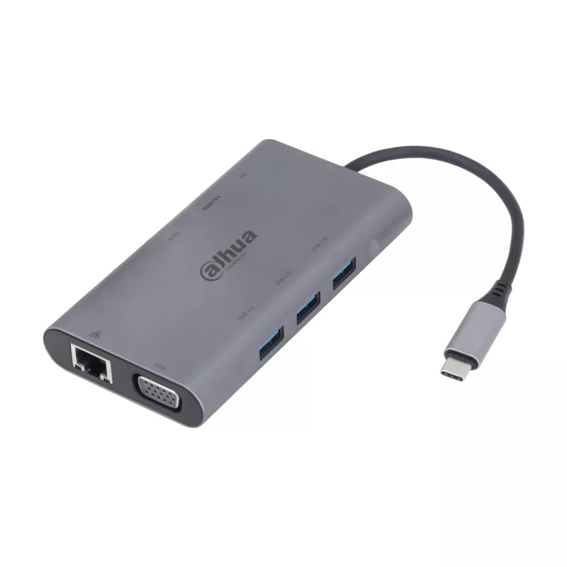 Dahua Technology 9-in-1 USB 3.1 Type-C na USB 3.0 + HDMI + RJ45 + VGA + SD/TF + PD dokovacia stanica