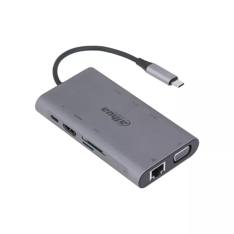 Dahua Technology 9-in-1 USB 3.1 Type-C na USB 3.0 + HDMI + RJ45 + VGA + SD/TF + PD dokovacia stanica