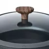Resto Kitchenware 93906 univerzálny hrniec, čierny hliník, 4,1 l, 28 cm