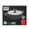 Resto Kitchenware 93906 univerzálny hrniec, čierny hliník, 4,1 l, 28 cm
