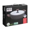 Resto Kitchenware 93906 univerzálny hrniec, čierny hliník, 4,1 l, 28 cm