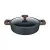 Resto Kitchenware 93906 univerzálny hrniec, čierny hliník, 4,1 l, 28 cm