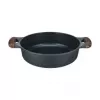 Resto Kitchenware 93906 univerzálny hrniec, čierny hliník, 4,1 l, 28 cm