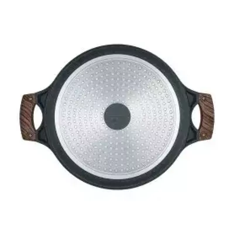 Resto Kitchenware 93906 univerzálny hrniec, čierny hliník, 4,1 l, 28 cm