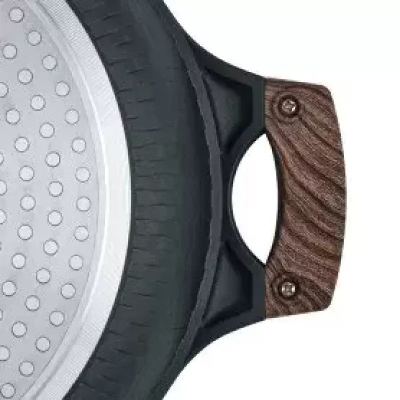 Resto Kitchenware 93906 univerzálny hrniec, čierny hliník, 4,1 l, 28 cm
