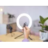 LED kruhové svietidlo Trust Maku+ čierna/zelená 24881