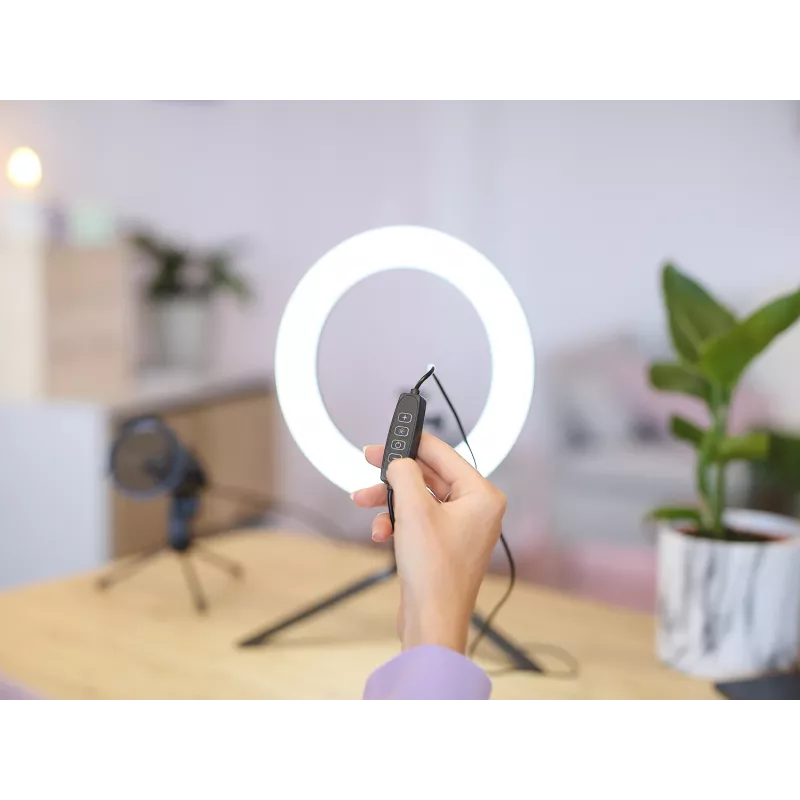 LED kruhové svietidlo Trust Maku+ čierna/zelená 24881