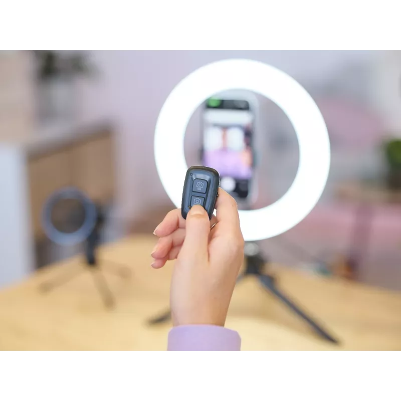LED kruhové svietidlo Trust Maku+ čierna/zelená 24881
