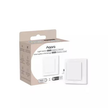 AQARA Light Switch H2 EU (2 tlačidlá, 1 kanál) (WS-K07D) – Zigbee a Thread nástenný vypínač s relé